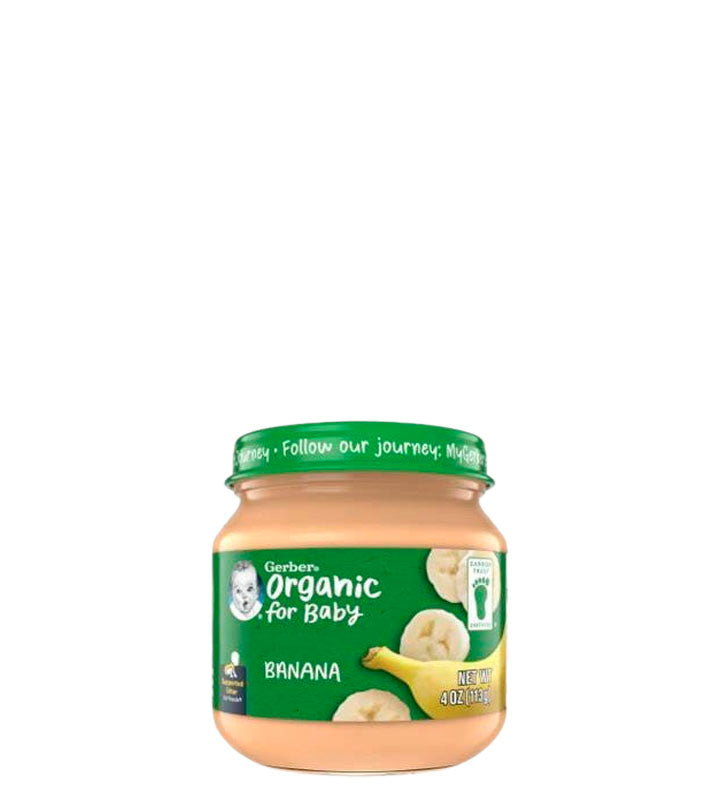 Gerber Organic For Baby Banana - Compota orgánica de cambur para bebés 113g