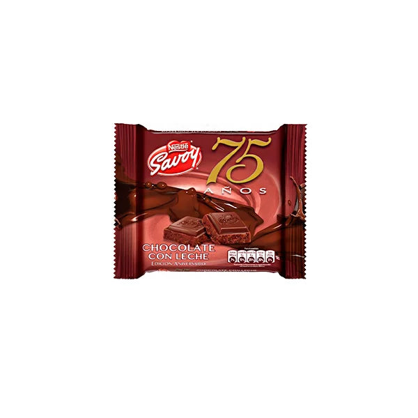 Nestle Savoy Chocolate Con Leche Mini 75 Aniversario 25g