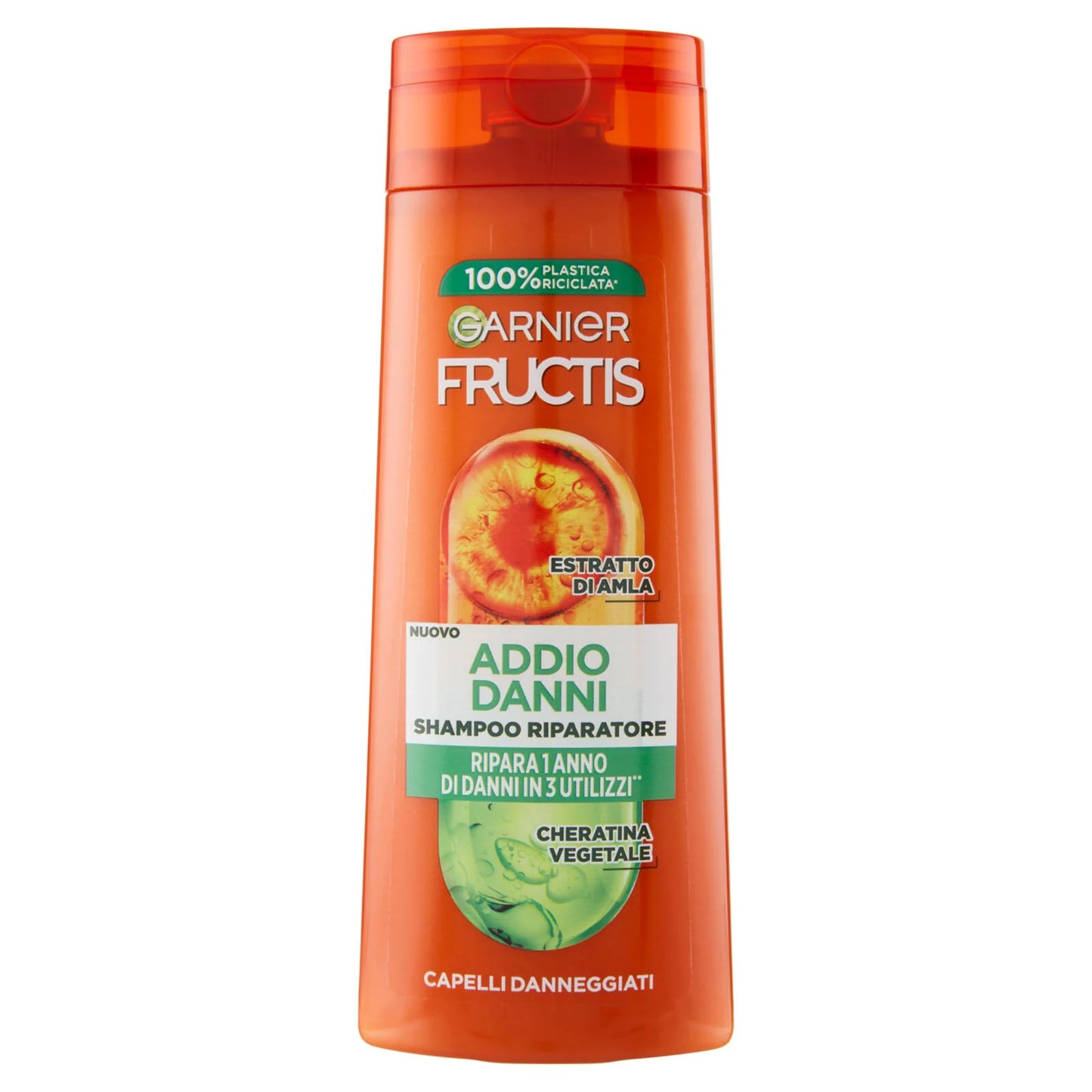 Garnier Fructis Shampoo Goodbye Damage (Addio Danni) Reparación y fortalecimiento para cabello angustiado y dañado