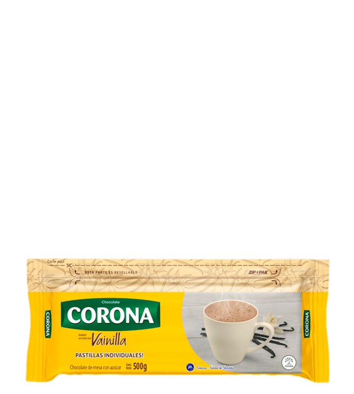 Corona Chocolate sabor artificial vainilla 500g