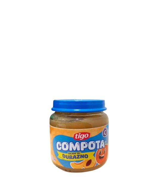 Tigo Compota sabor a durazno 113g