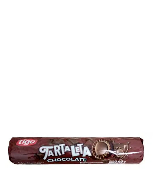 Tigo Tartaleta Galleta dulce con crema sabor a chocolate 140g