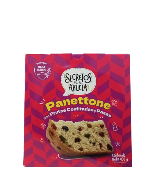 Secretos de la Abuela Panettone con frutas confitadas y pasas 400g