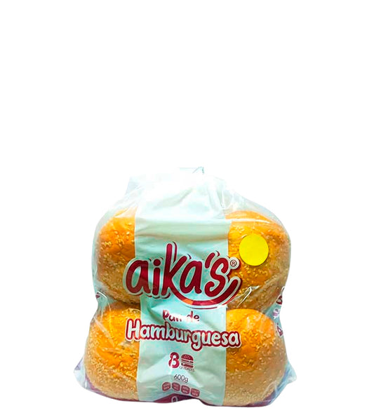 Aika's Pan de hamburguesa 8 Unidades 600g