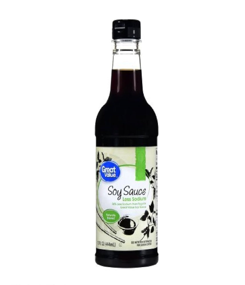 Great Value salsa de soja menos sodio 444ml