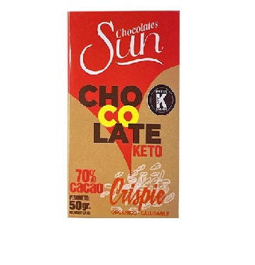 Sun chocolate de crispie gluten free - sugar free 50g