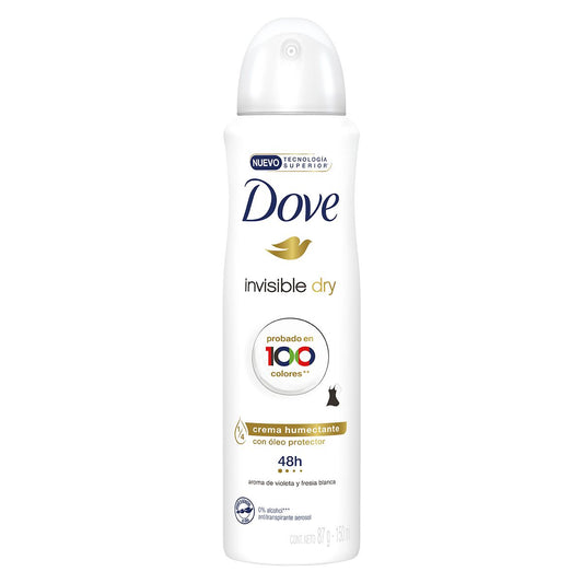 Dove invisible dry para mujer desosdorante en aerosol