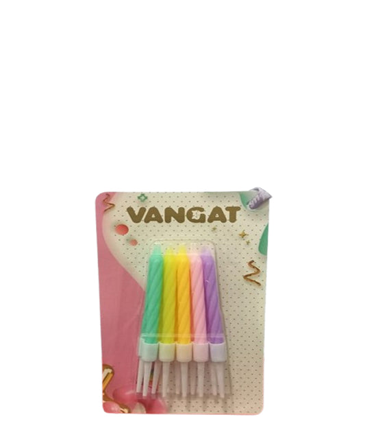 Vangat Velas mini multicolores 10 unidades