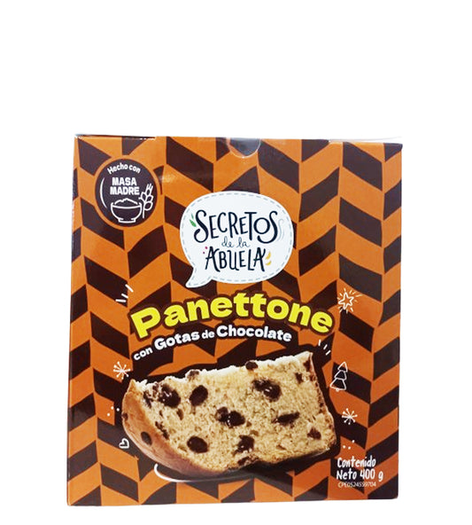 Secretos de la Abuela Panettone con gotas de chocolate 400g