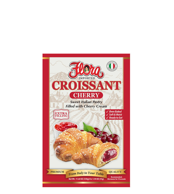 Flora Croissant Cherry - Croissant de cereza 330g