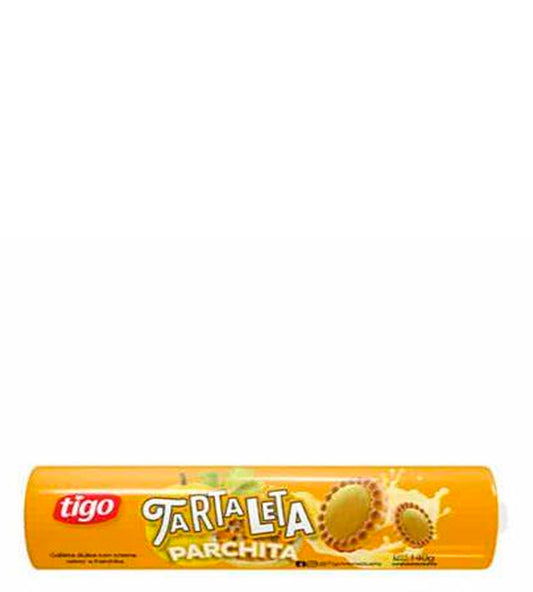 Tigo Tartaleta Galleta dulce con crema sabor a parchita 140g