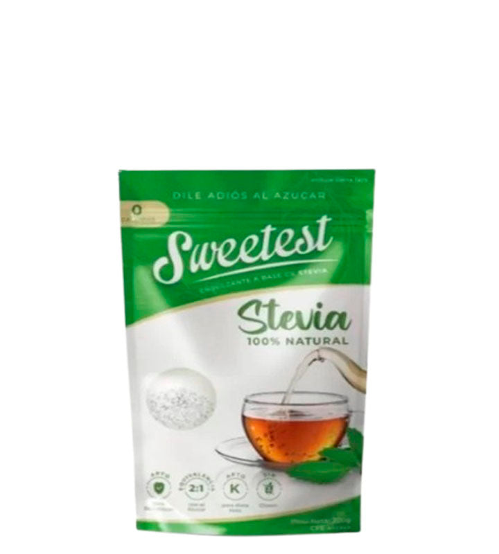 Sweetest Endulzante a base de stevia 100% natural con eritritol 200g