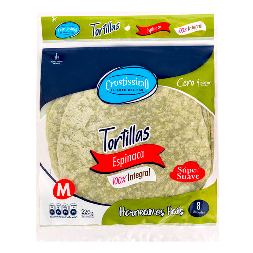 Crustissimo/ Tortillas de espinaca 100% integral 220g