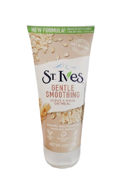 ST. Ives Gentle Smoothing Scrub & Mask Oatmeal - Exfoliante y mascarilla suavizante de avena 170g