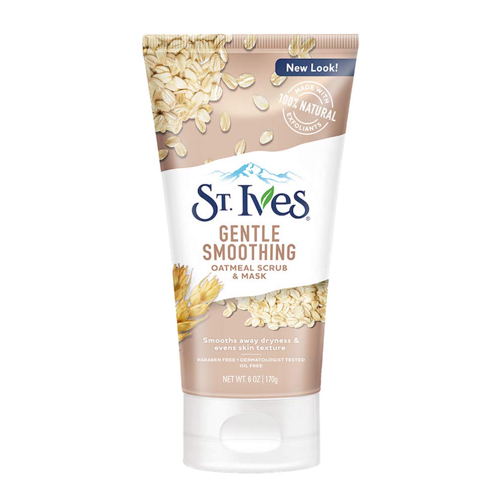 St. Ives Exfoliante de control de acné para el rostro, Avena