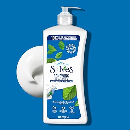 St. Ives Loción corporal renovadora para la piel con elastina de colágeno