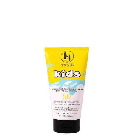 Black Girl Sunscreen Kids Moisturizing Sunscreen Lotion For Face And Body - Loción de protección solar hidratante para niños para rostro y cuerpo 50SPF 178ml