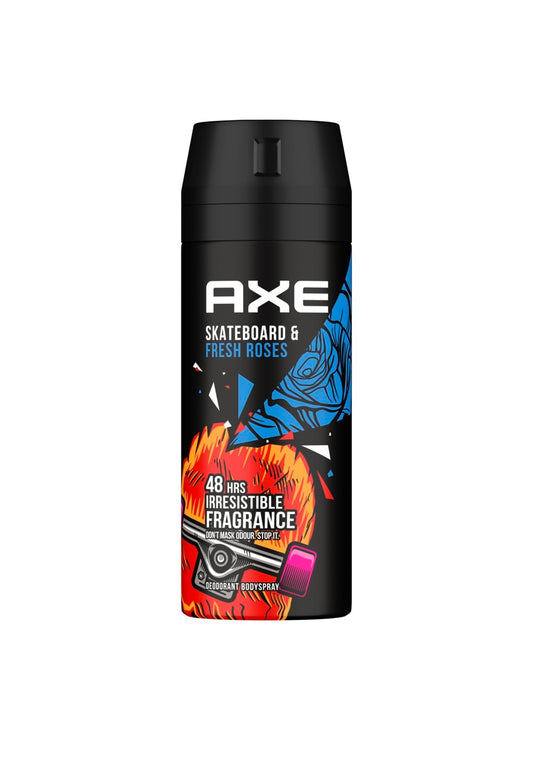 Axe Deodorant Body Spray Skateboard & Fresh Roses 150ml