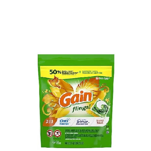 Gain Flings! 3 In 1 More Fresh + Coldwater Clean 24 Pacs Capsules 511g