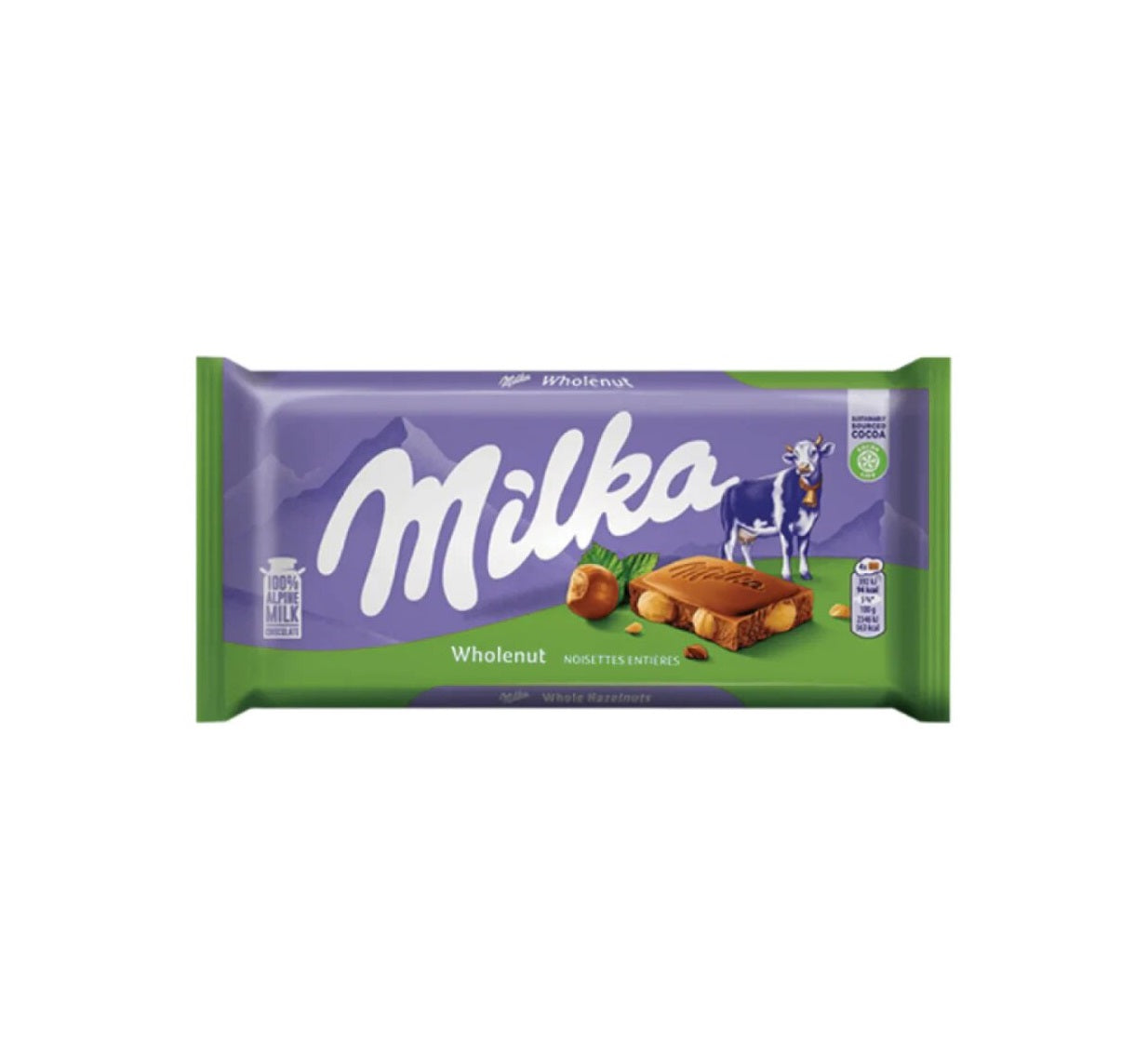 Milka Chocolate Wholenut 100g