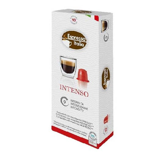 Espresso Italia intenso 10 capsulas de café - intensidad 9