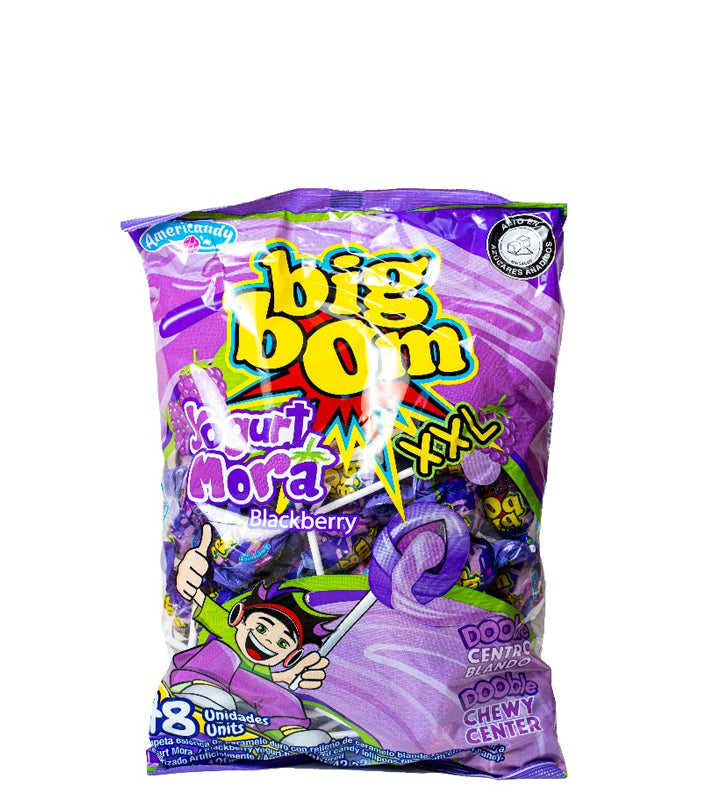 Americandy Big Bom yogurt mora XXL 48 unidades 1200g