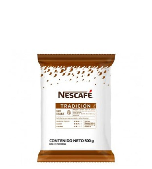 Nescafé Tradición Café fuerte, con cuerpo medio y sabor intenso 500g