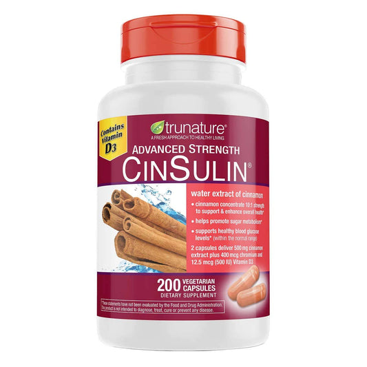 Trunature CinSulin canela 200 Capsulas