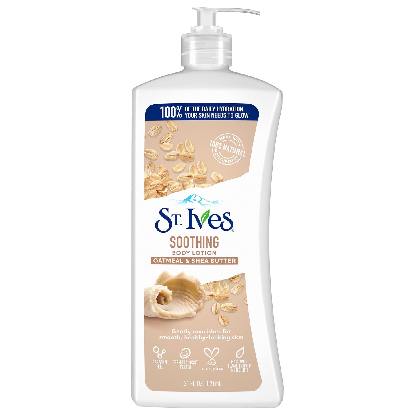 St. Ives Loción corporal calmante de avena y manteca de karité