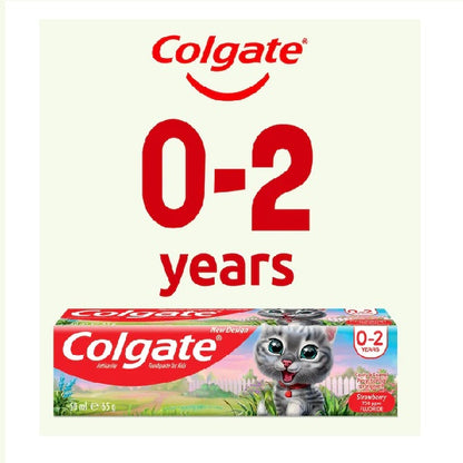 Colgate TOOTHPASTE FOR KIDS- para niños 0-2 años Fresa 50 ml