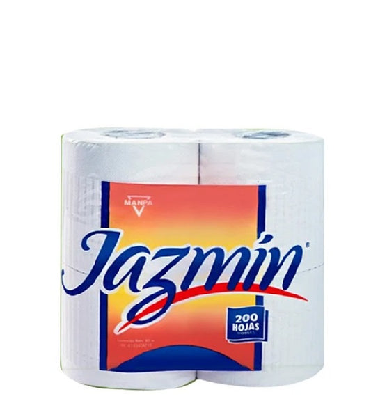 Jazmín Papel Higiénico 200 Hojas 80 Metros