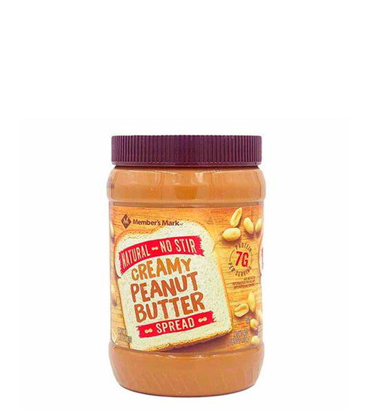 Member's Mark Creamy Peanut Butter Spread - Crema cremosa de mantequilla de maní para untar 1.13kg