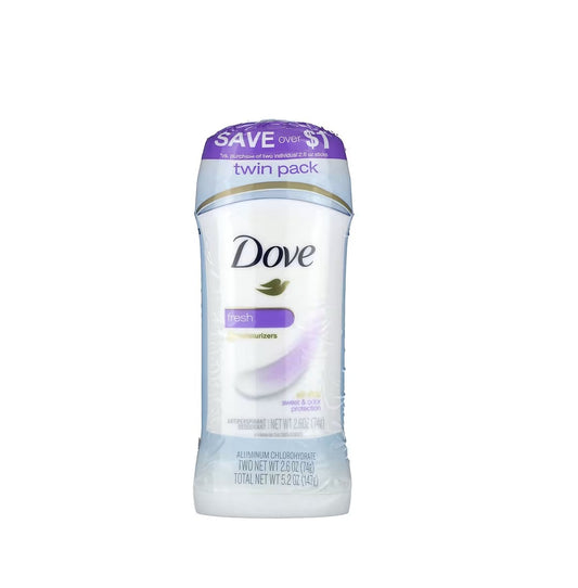 Dove Desodorante Fresh Twin Pack 147g