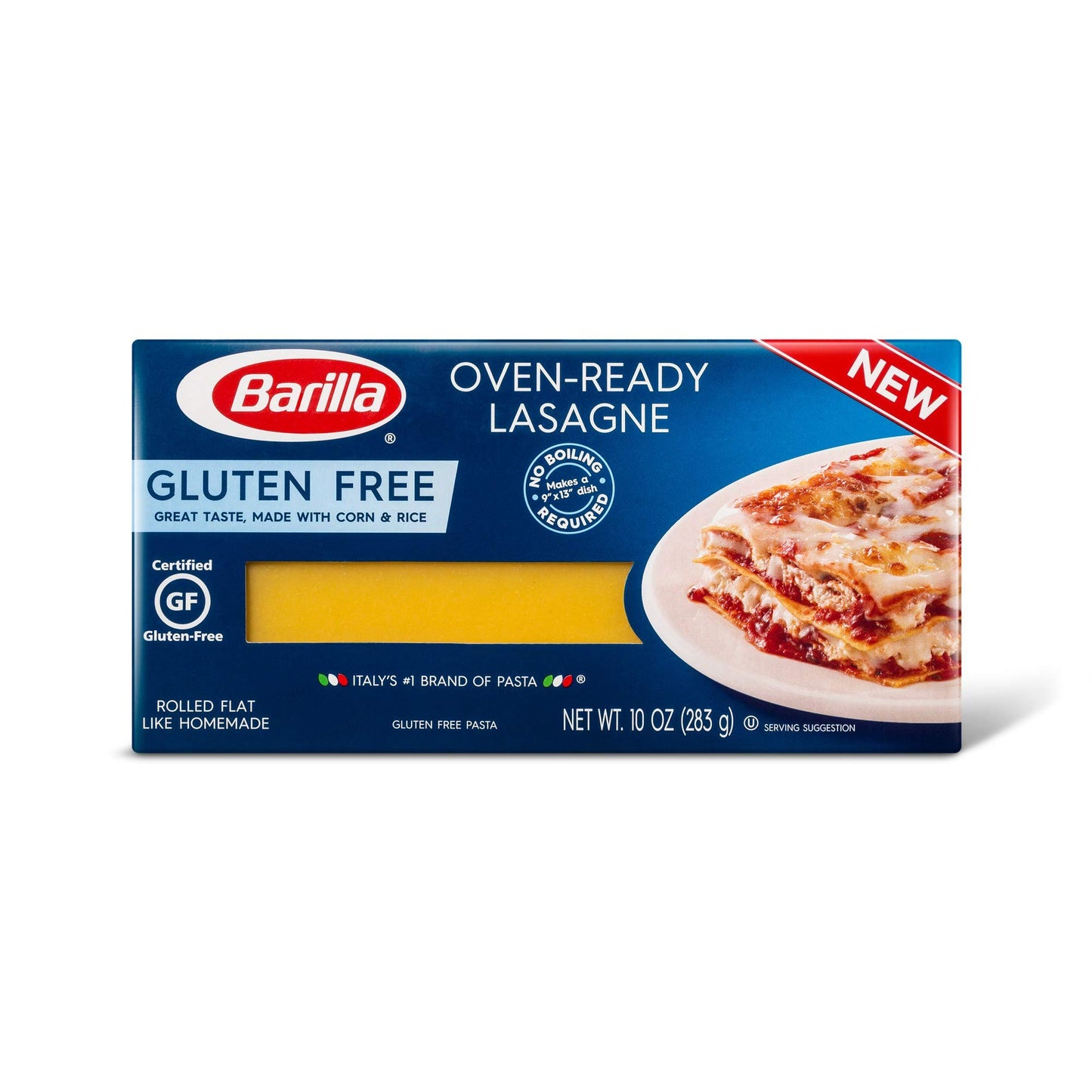 Barilla pasta para pasticho - lasaña gluten free 283 g