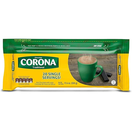 CHOCOLATE CORONA SABOR TRADICIONAL 500G