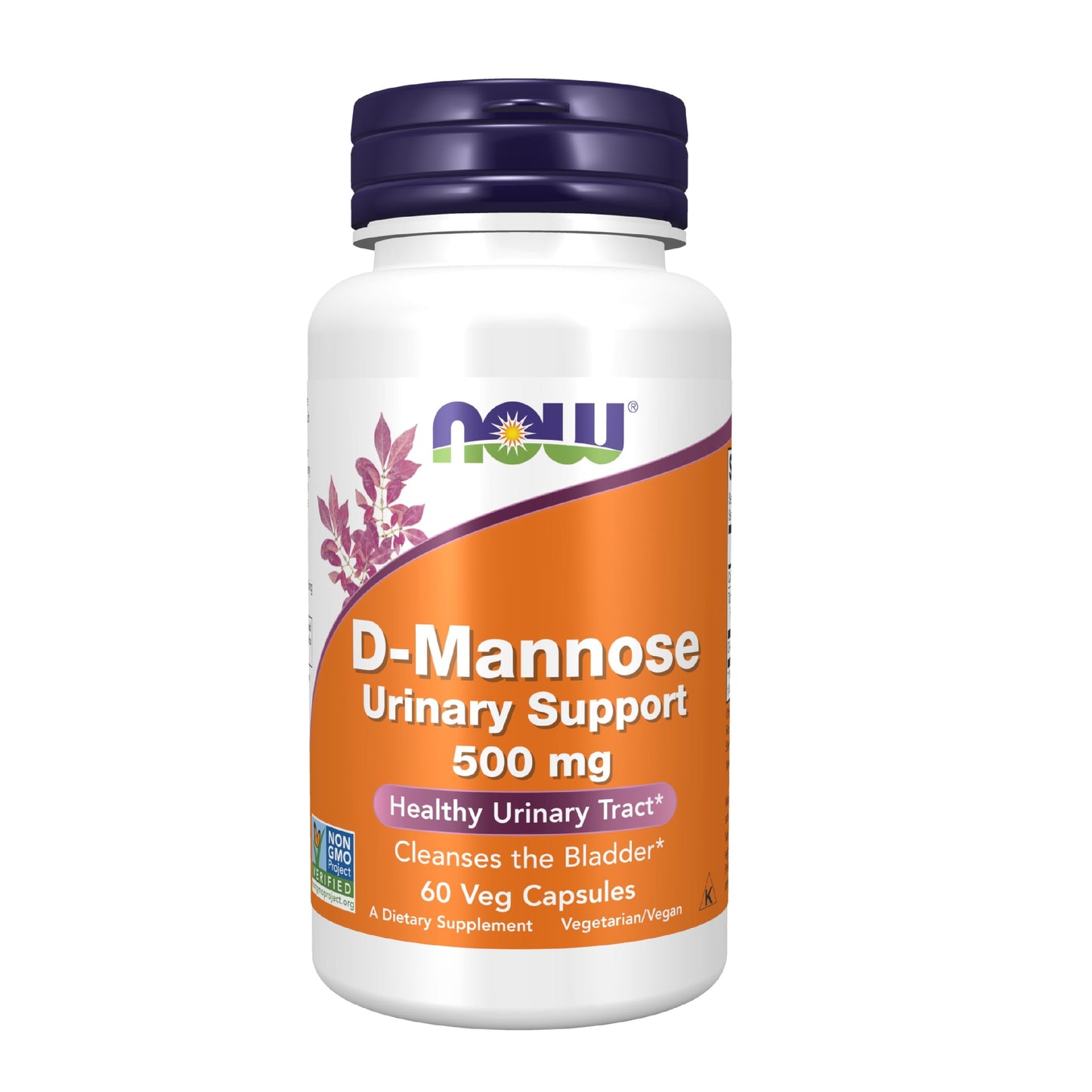 Now D-Mannose 500 mg, 60 cápsulas  – Suplemento vegano sin OMG para mujeres y hombres – Apoya el tracto urinario saludable, limpia la vejiga