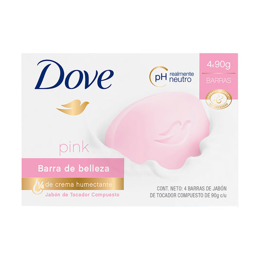 Dove Jabón en Barra 4 unidades x90 g