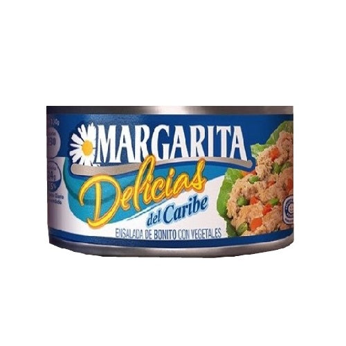 Margarita Delicias del Caribe Atún Ensalada de bonito con vegetales 130gr