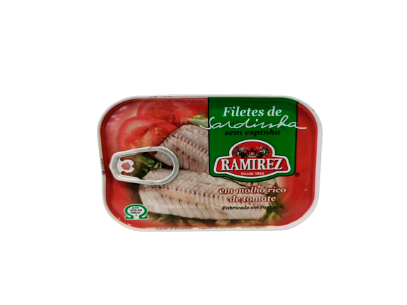 Ramírez Desde 1853 Filetes de sardina sin espina en salsa de tomate Peso neto:100g
