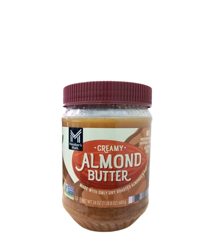 Member's Mark Creamy Almond Butter Gluten Free - Cremosa mantequilla de almendras sin gluten 680g