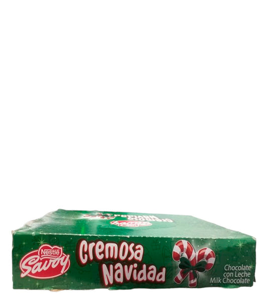 Nestle Savoy Cremosa Navidad chocolate con leche 9 unidades 630g