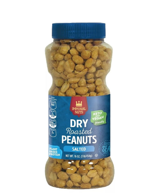 Imperial nuts dry rpasted peanuts salted - Maní tostado y salado 454g