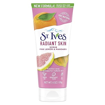 St. Ives Exfoliante de control de acné para el rostro, rosado (Pink Lemon and Mandarin Orange)