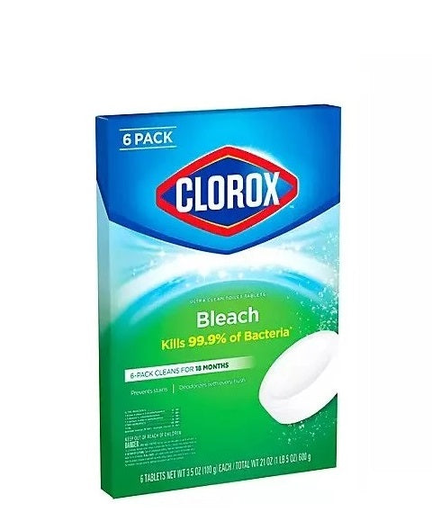 Clorox Bleach Kill 99,9 Of Bacteria 6-Pack Cleans For 18 Months 600 g