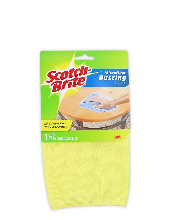 Scotch Brite Microfiber Dusting Cloth 1 Cloth 32cm x 36cm 3m Colores Variados