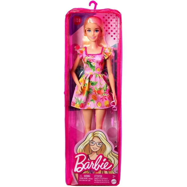 Muñeca barbie-Vestido estampado de frutas