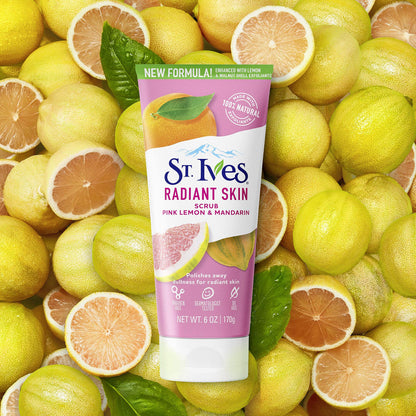 St. Ives Exfoliante de control de acné para el rostro, rosado (Pink Lemon and Mandarin Orange)