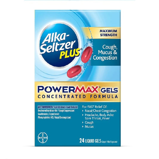 Alka Seltzer Plus alivia congestión y tos