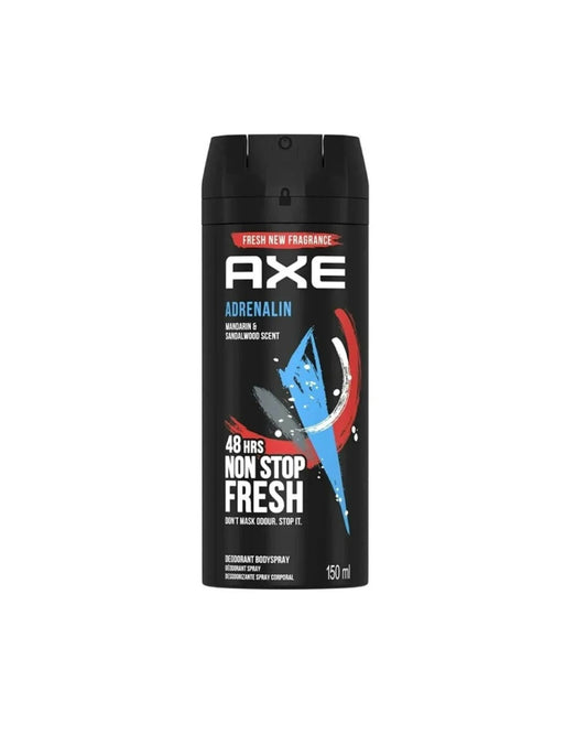 Axe Adrenalin Deodorant & Body Spray Mandarin & Sandalwood Scent 150ml