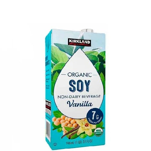 Kirkland  leche soja orgánica vainilla 946 ml